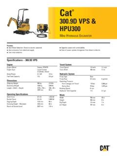 300.9|cat 300.9 spec sheet.